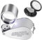 Ailao LED Lupe 40-fach LED Schmuck Klapplupe mit Box für Juweliere zur Bewertung von Schmuck, Diamanten und Edelsteinen