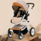 Kinderwagen für Kleinkinder, All-Terrain-Kinderwagen, kompakter umwandelbarer Luxus-Kinderwagen, Kinderwagen, extra großer Stauraum, langlebige Konstruktion 2690S2X5F