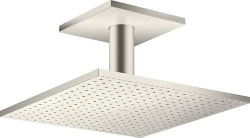 hansgrohe AXOR ShowerSolutions Kopfbrause 300/300 1jet, Deckenanschluss, 35316800, Farbe: Edelstahl Optic