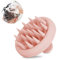 Fousenuk Brosse Massage Cuir Chevelu Beige, Masseur Silicone pour Shampooing, Nettoyage, Exfoliation et Stimulation de la Croissance des Cheveux