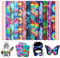 Tintnut Tie Dye Permanent Vinyl - 12 Sheets 12 x 10, Swirl Patterned Adhesive Vinyl, Colorful Patterned Vinyl