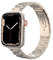 MoKo Schmales Metall Armband Kompatibel mit Apple Watch Armband 41mm 40mm 38mm, Dünnes Edelstahl Ersatzarmband Uhrenarmband für iWatch Series SE 2 SE 9 8 7 6 5 4 3 2 1 für Damen Herren, Sternenlicht