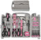ToughHub 56 pcs Tool Kit – Complete Household Tool Set for Home Repairs & Maintenance - Best Pink Tool Box with Tools Included Plier, Hammer, Screwdriver, Adjustable Wrench, and Hex Key Set