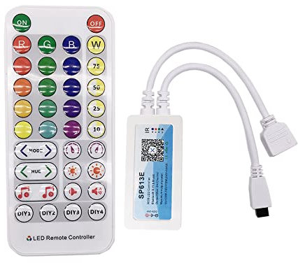 Telecomando Bluetooth RGB IR SP613E LED controller con musica Sync fai da te gruppo timer multiple modalità di illuminazione funziona con iOS e Android Smartphone Controllo APP per barra luminosa 4PIN