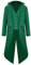IMEKIS Herren Steampunk Gothic Frack Mittelalter Vintage Jacke Gehrock Viktorianisch Mantel Pirate Halloween Kostüm Smoking Uniform Männer Karneval Cosplay Verkleidung Grün XL