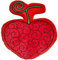 Elbenwald One Piece Teufelsfrucht Kissen im Ope Ope Design 32,5 x 34,5 x 8,5 cm für Anime Fans Herren Damen Unisex rot