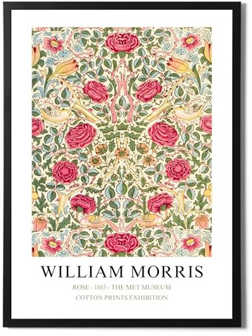 State Media Vision William Morris Rose Poster – berühmte Künstler-Zeichnungen – stilvolle Wohnkultur in einer Vielzahl von Größen (nur Rose, A3-Druck)