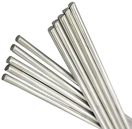 SBTRKT Tige en Laiton Baguette de soudage en métal Basse température 2mm x 1000mm résistant à la Corrosion 10 pièces Argent, ténacité, Bonne fluidité, Fabrication de matériel de Bricolage