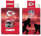 NFL Kansas City Chiefs Bettwäsche 135 x 200 cm + 80 x 80 cm 100% Baumwolle Renforcé-Linon-Qualität Reißverschluss American Football Fan Super Bowl Nation Kingdom deutsche Größe