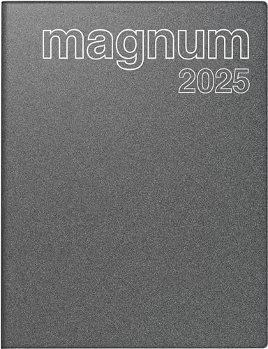 rido/idé Buchkalender Mod. magnum 2025 | 183×240 mm, Kunststoff, grau