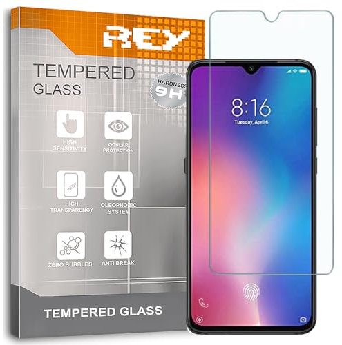 2X Protector de Pantalla para XIAOMI MI 9 - Mi9 - REDMI Note 8 - REDMI Note 8 2021, Cristal Vidrio Templado Premium
