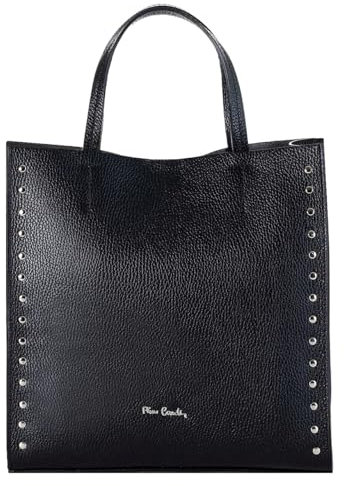 Pierre Cardin Damen-Handtasche, echtes Leder, groß, Shopper, Schultertasche, multifunktional, elegant, Damen-Handtasche, Shopper, Schultertasche, multifunktional, Damen-Handtaschen, Shopper,