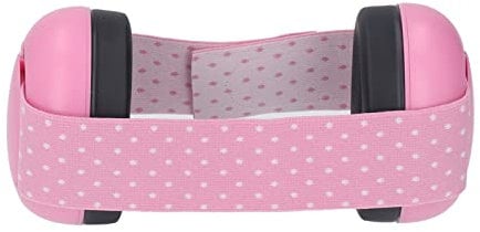 LIZEALUCKY Baby Ear Defenders Noise Cancelling Elastic Ear Muffs, Hearing Protection Noise Blocking Infant Earmuff, Noise Blocking Earmuff Headband for Sleep Travel (Pink)