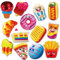 Lavatelli - Set mit 13 Stück Squishy Toys in Form von Lebensmitteln, Mitgebsel Kindergeburtstag und Geschenke, 8 cm, Spiele, Gadgets, Geschenke und Geschenkideen für Jungen und Mädchen