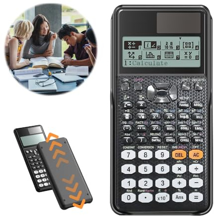 TY-991EX-298 Scientific Calculator, WDKXCN Calculator School Scientific with 552 Functions and Slide-on Cover, Lcd Display Science Calculator for School and Business