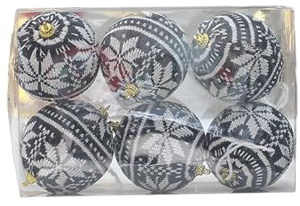 Fcnjsao 12 Stück/Box Weihnachtsbaum-Dekoration, Kugeln, Party, hängende Ornamente, Dekoration, Heim-Weihnachtsdekoration