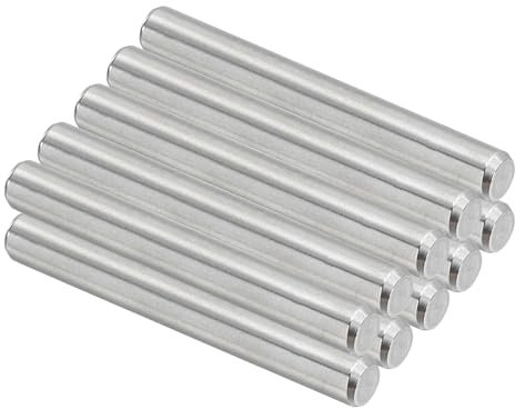 PATIKIL Goupille Cylindrique 5 x 40 mm en Acier Inoxydable 304, 10 Pcs Goupilles Métalliques Chevilles Supports d'Étagères Éléments de Fixation pour Meubles Composant de Positionnement