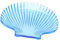 QUMIIRITY 1pièce Assiette Verre Scallopée Bleue Bol à Fruits Élégant Plateau De Service Décoratif Pour Maison Et Restaurant