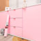 Decotalk Papier Contact adhésif rose clair Papier peint Autocollant en Vinyle 40 x 1000cm Imperméable Couleur unie Meuble Stickers Pour Chambre fille armoire étagère Revêtement Mural Décoratif