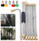 QuatoLuilo Gutter Cleaning Tools, 2-in-1 Portable Cleaning Scraper Tool for Cleaning Leaves and Moss, Pressure Washer Extension Wands for Home Roof Cleaner 5pcs Nozzles