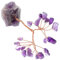 Ciieeo Kristall-Geldbaumschmuck natürliches Edelsteindekor Draht schmuckbaum Kristallbaum Edelstein Baum Edelsteinbaum spiritueller Meditationsbaum natürlicher Amethystbaum Violett