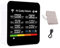 Smart Air Quality Detektor, PM2.5 -VOC -Temperaturfeuchtigkeitsmonitor, Tragbare Tester der Tragbaren Luftqualität mit 14 Erkennungsfunktionen, App -Warnungen, Hohe