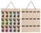 QIUSUIG Mehrere Brillen Brillenaufbewahrung,Hängende Sonnenbrille Organize,Brillenaufbewahrung,15 Fächer Hängende Sonnenbrille Organizer,Brillenhalter Wand (Khaki)