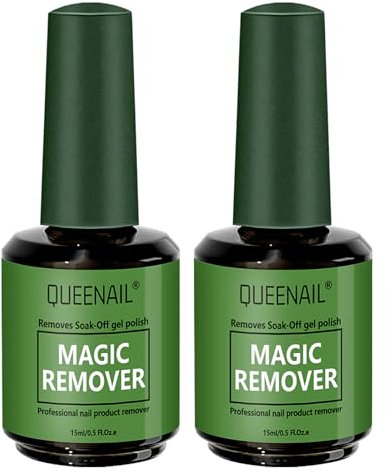 2 Stück Nagellackentferner, Gelnägel Shellac Entferner, 3-5 Minuten Einfach Und Schnell Entfernt, Dunkelgrün