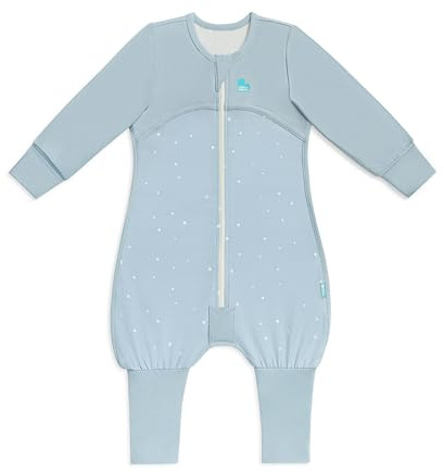 Love To Dream™ Sleep Suit with Legs | Long Sleeve, Lightweight Wearable Blanket | Built-In Quilt | 1.0 Tog Ideal for Spring & Summer (20–24°C) | Machine Washable Cotton & Double Zip