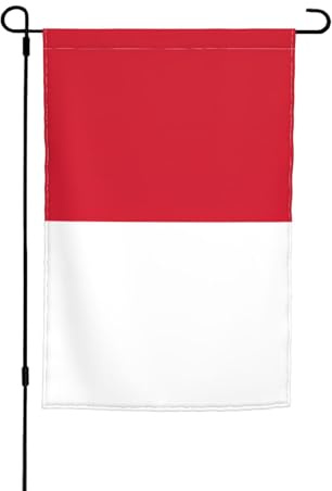 Drapeau de Monaco imprimé résistant à la décoloration, drapeau de jardin toutes saisons, décoration extérieure pour porches