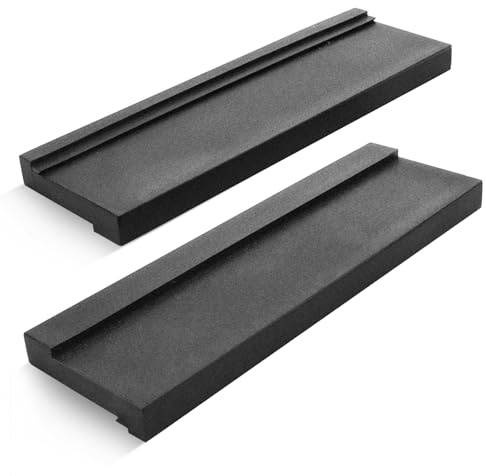 Yooyan Pack of 2 Black Hammer Wood Vinyl Flooring, Hammer Wood Laminate Tool, Universal Flooring Knock Block Tools with 3 Different Edges, for Laminate/Vinyl Floors in Multi Groove Design