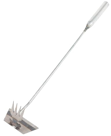Outil d'Arrachage de Gazon de Jardin,4 Dents pour Jardinage Plantation et Creusage - Extracteur De Mauvaises Herbes En Acier Inoxydable - pour Chardon Chiendent Pelouse Arrière-cour Ferme et Cour Jard