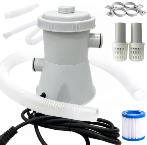 Pompa filtro per acqua piscina Apparecchiatura Di Circolazione 'Acqua Con | Pompa Filtro A Cartuccia Per Piscina per giardino, laghetto e fontana stagionale da esterno