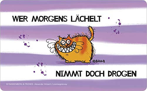 Schneidebrettchen/Frühstücksbrettchen Catzz - Wer morgens lächelt