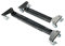 K&M 18806 Rollschlitten für Keyboardständer - Schwarz aus Stahl - Mobilität für Instrument - flexibel einsetzbar
