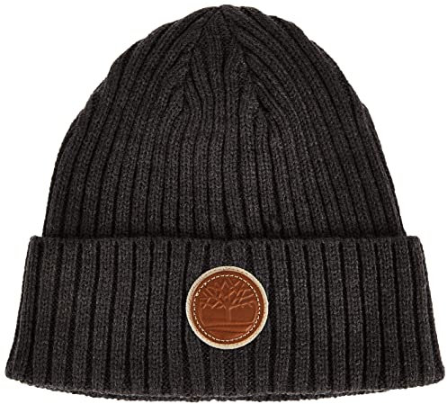Timberland Herren Rib Shallow Beanie Winter-Hut, Grau (t100360c-010), Einheitsgröße