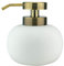 Mette Ditmer - Seifenspender - Lotus Low - Keramik, Messing, Gummi - Farbe: White - (ØxH): 12 x 13 cm