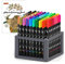 Shuttle Art Dual Brush Pens, 96 bunte doppelköpfige Pinselstifte mit weicher Spitze, zwei Schreibfedern: Fasermaler (1mm) und Fineliner(1-4mm), für Kinder und Erwachsene mit 1 Malbuch zum Schreiben