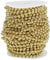 Oumefar 25m/Roll Electroplating Bead Wire Beads Cluster Bead Garland Chain Bead Ring Wedding Party Decoration DIY 6 mm (Gold)