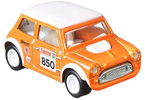 Hot Wheels Morris Mini Vehicle, Car Culture Circuit Legends Vehicles for 3 Kids Years Old & Up, Premium Collection of Car Culture 1:64 Scale Vehicles