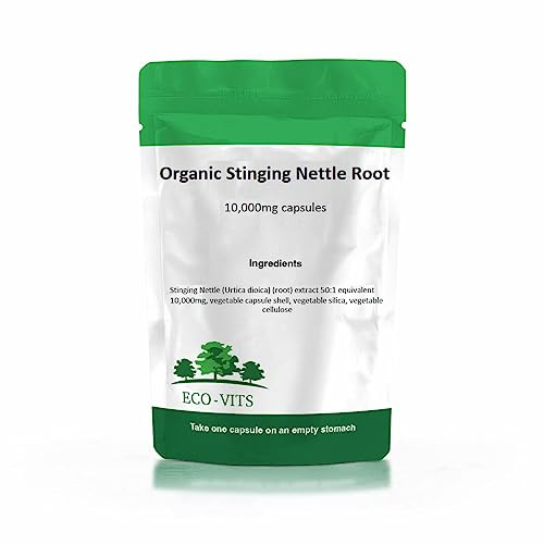 ECO-VITS Stinging Nettle Root Capsules 10,000mg 120 Capsules – Supports Prostate Health, Urinary Function, Joint Comfort, Anti-Inflammatory Support & Overall Wellness