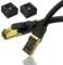 Reulin Cuivre Multibrin PREMIUM Câble Ethernet 5M RJ45 Cat 8 Super Débit SSTP 40 Gbps 2000 MHz Compatible avec Routeur Switch Modem Décodeur TV Box Internet PS5 PS4 Xbox Console de Jeux PC 5 M