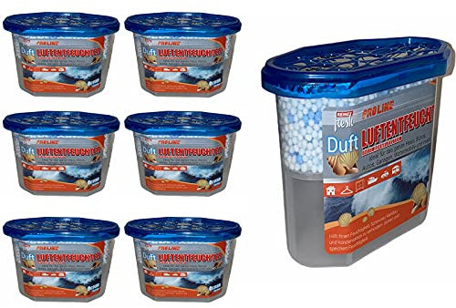 Raumentfeuchter Box mit Granulat Entfeuchter Luftentfeuchter Kellerentfeuchtung Ocean Duft(6 x Box 230g. Ocean Duft)