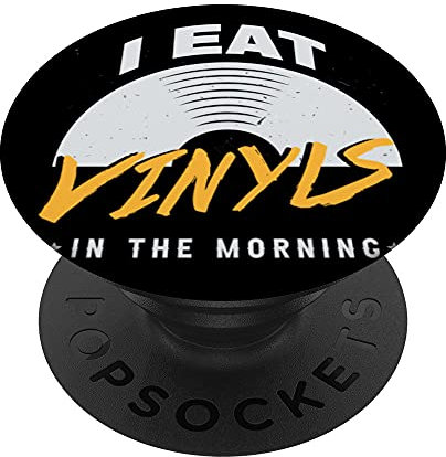 Vinyls DJ Deejay Musik Kopfhörer Bass Rock Pop Techno Club PopSockets mit austauschbarem PopGrip