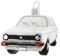 Hamburger Weihnachtskontor - GBR Weihnachtskontor - Christbaumschmuck - VW-Golf (weiß), 6,5 cm