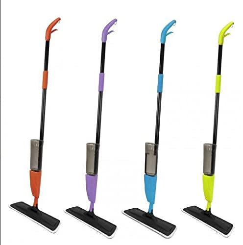 GioStyle Scopa Spray Mop | Per Pulizia a Secco e Umido | Bottiglia Ricaricabile | Snodabile Fino a 360° | Colori Assortiti