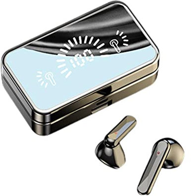 ZHOUJIE Cuffie Senza Fili, Auricolari Senza Fili Cuffie Bluetooth con Custodia di Ricarica, Cuffie in-Ear HiFi Stereo 5.4 Cancellazione del Rumore con Microfono Integrato, Display LCD