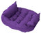 Haustierbett, Großer Hund Hundebett Winter Warm Faltbare Verformung Hundesofa Waschbar Luxus Orthopädisch Hundekorb Vier Jahreszeiten,Lila,M 78x62CM
