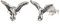 NKlaus Paar Ohrstecker Fliegender Adler 925 Silber Keltische Talisman Ohrringe 3041