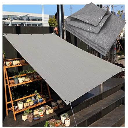 ALOBY Extra Large Sun Shade Sail UV Block Fabric Durable Outdoor Rectangle Canopy Pergolas Top Cover Sun Canopies Garden Balcony with Mounting Ropes
